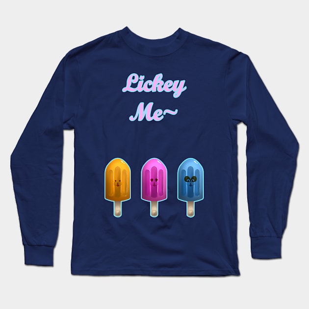 LickeyMe Ice Popsicle Long Sleeve T-Shirt by LinYue